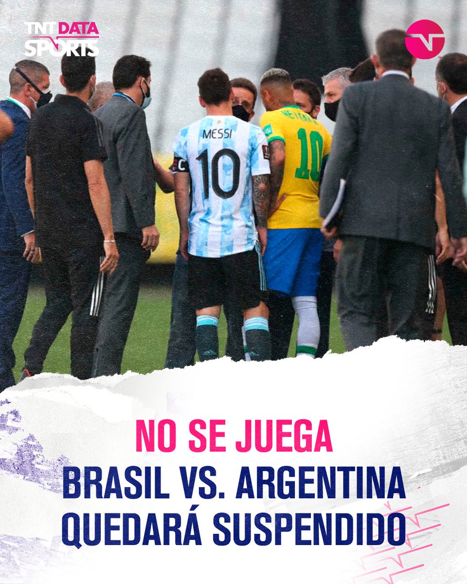 TNTSportsAR's tweet photo. 🚨 COMUNICADO DE LA AFA 🚨

"Finalmente, el partido Brasil-Argentina ya no se volverá a jugar, por lo que la fecha correspondiente permitirá que nuestra selección dispute en su lugar un encuentro amistoso de preparación para el Mundial de Qatar". https://t.co/qEPee2Tbga