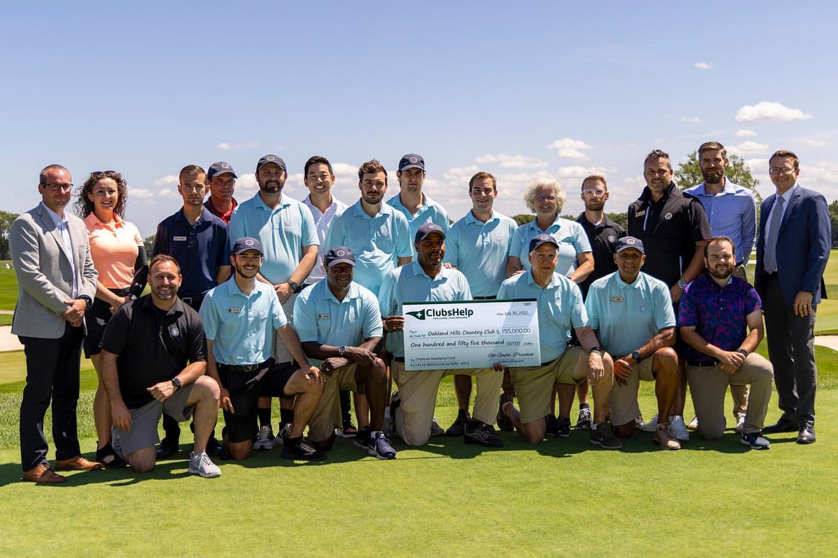 HPRPebbleBeach's tweet image. Great job by @ClubsHelp Foundation for helping raise over $150,000 for Oakland Hills Country Club employees that were impacted by February's devastating clubhouse fire. Tremendous effort by all involved showcasing generosity in a time of need for all. 

#ClubsHelp