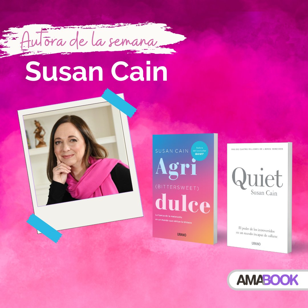 AmabookMex's tweet photo. 📚La autora de la semana es @susancain , con su última novedad #Agridulce 🍬, descubre la fuerza de la melancolía en un mundo que rehúye la tristeza 📚 

🟣¡Adquiérelo ya! 👉 https://t.co/3suRBwY1WQ

#AutorDeLaSemana #Ambook #Urano #SusanCain #Quiet #author https://t.co/0yZOmu6Wrh