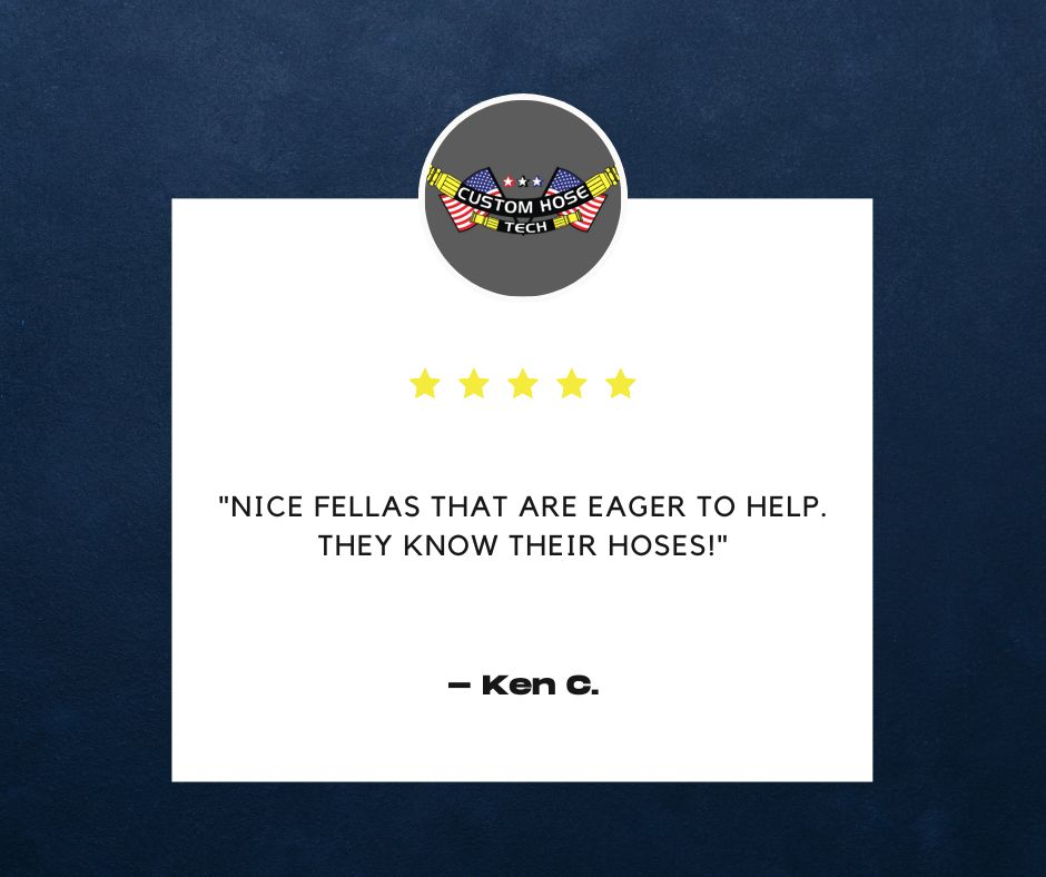 customhosetech's tweet photo. We know a thing or two about #HydraulicHoses 😉 Thanks for the #review, Ken! https://t.co/GOQdynYbC0
