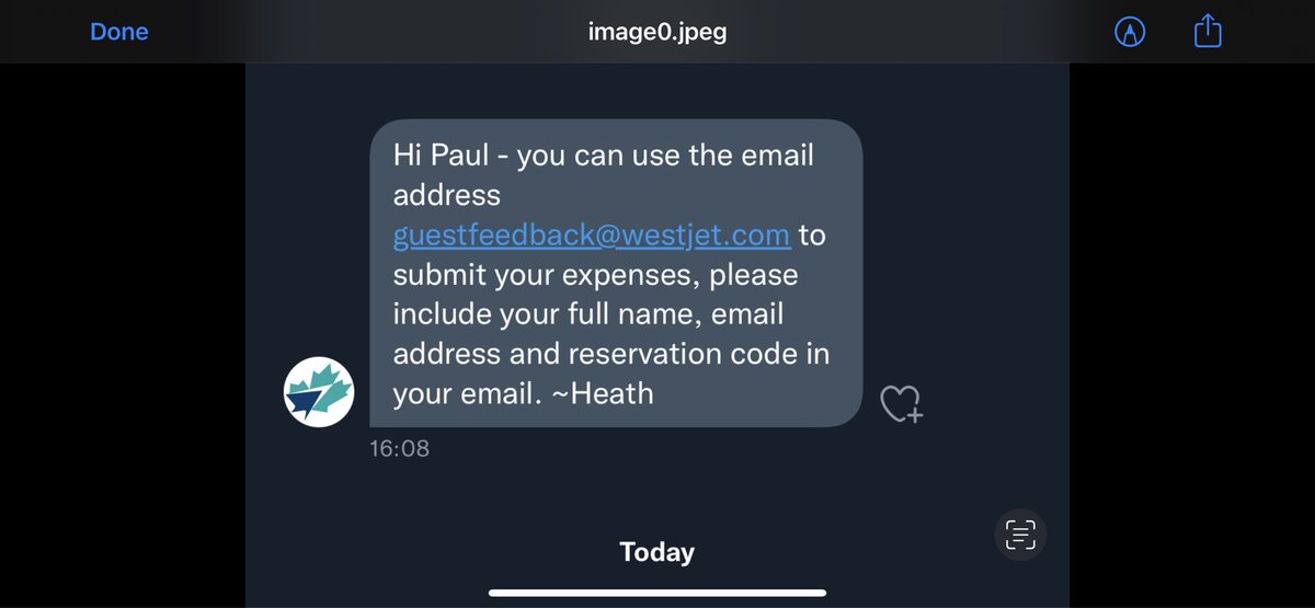 paulo8064's tweet photo. @WestJet Welcome to @WestJet . Maybe you can start by sorting out your horrific customer service and actually compensate customers when you mess up. https://t.co/ct63RMqPx0