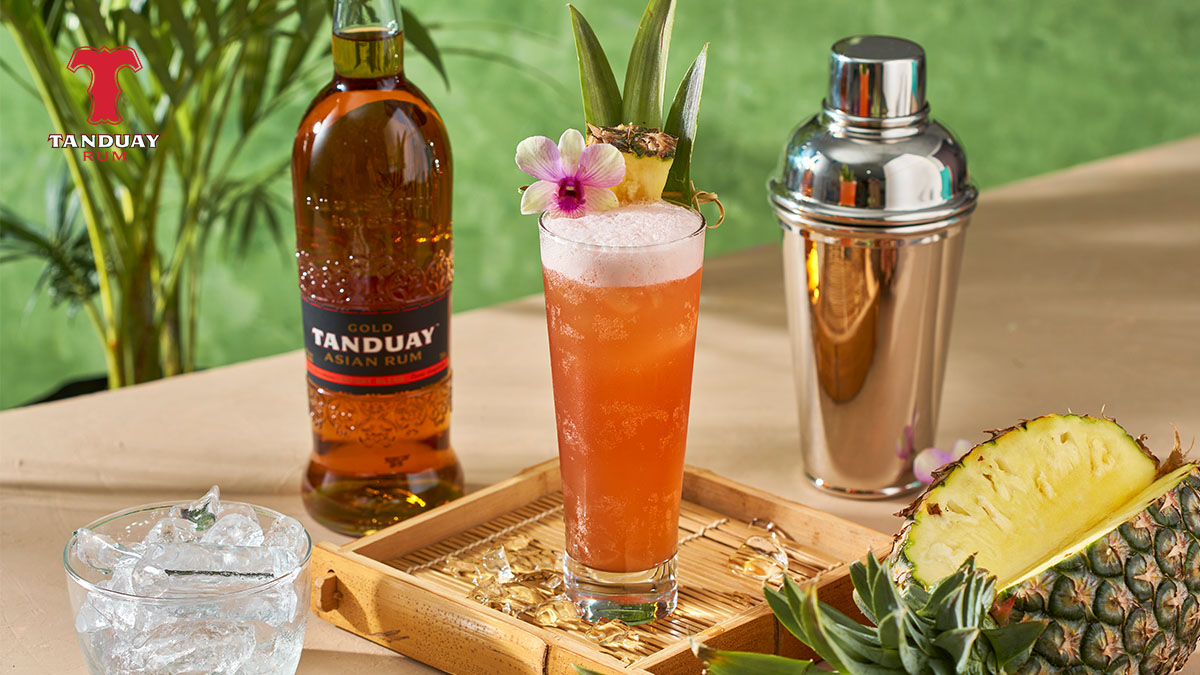 Celebrate the #NationalRumDay with the #WorldsNumber1Rum and try this refreshing Tropical Queen cocktail!

Here's the recipe:
1 oz Tanduay Asian Rum Gold
0.7 oz Campari
1 oz Pineapple Juice
0.5 oz Passion Fruit Syrup

Shake ingredients with ice. Pour into highball glass.
