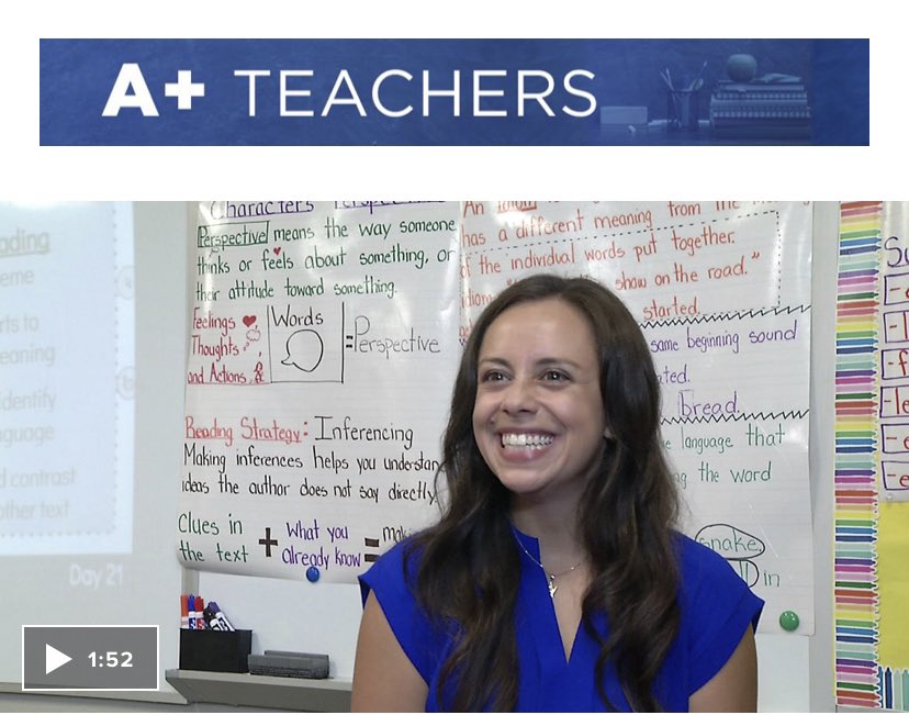 Lovell_Elem's tweet photo. Our very own 1st Grade teacher, Ms. Vanacore was selected as an A+ teacher on Community News 13. Congratulations on a job well done! https://t.co/KyIughLA3i… @melissa_sarasty @DrRahim_Jones @ByrdOcps https://t.co/jMqcuII1mW