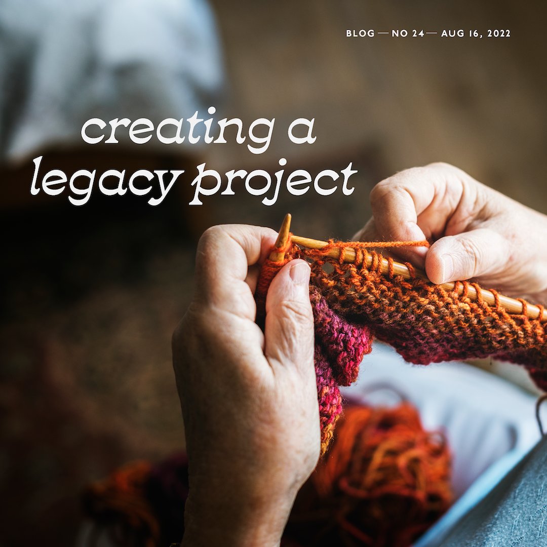 Working with or honoring your loved one through a legacy project can bring them great comfort knowing they will not be forgotten. bit.ly/3A0Fcj0

Read our latest blog by Darcy Feinstein, Life Coach &amp; Death Doula to learn more about creating a #legacyproject