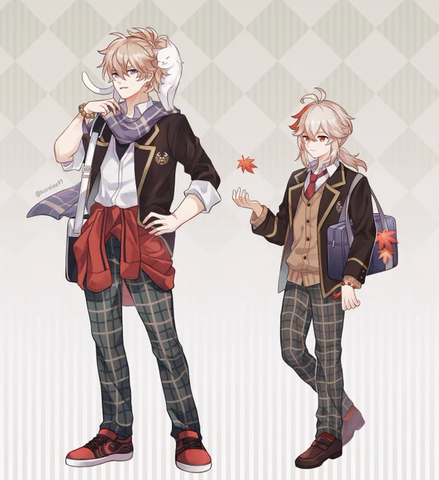 School AU I tried my best  