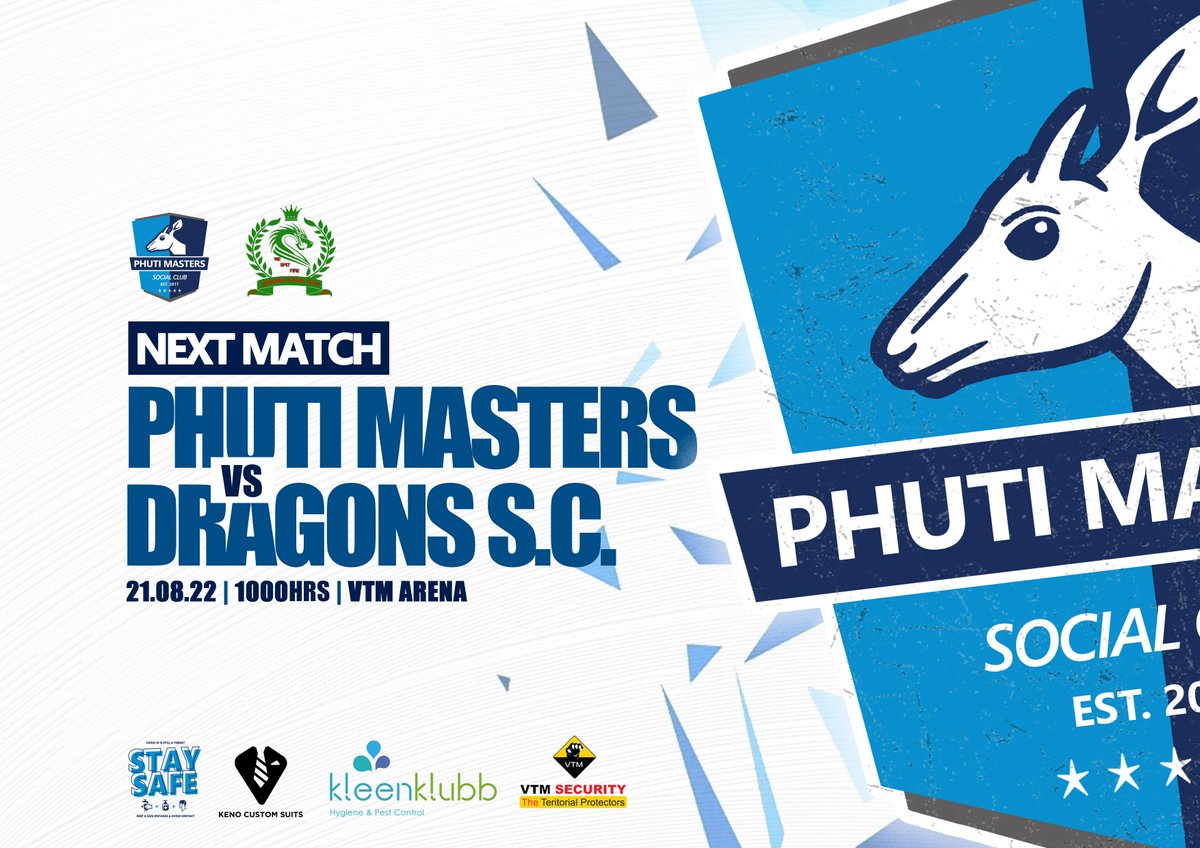 This Sunday we taking on <a href="/sc_dragons/">DragonsSc</a>  at our second home ground, the <a href="/vtmfc1/">VTM FC</a> Arena in Gamononyane just a stonethrow away from Metsimothabe. re bata ba ikhutsa go tshamekela mo lerong bale batona 😂😂😂😂

#BWSocialClubs
#TheBlueTrain
#EeKoDIthoeng