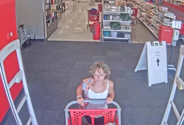 CollierSheriff's tweet photo. Do you know the person in this image? 
Detectives want to speak with her about a theft from a North Naples Target in June.
If you have information on the identity of this person, please call Investigator Richard Stoneson at 239-252-9105. Or call Crime Stoppers at 1-800-780-8477. https://t.co/wVHTtNneQs