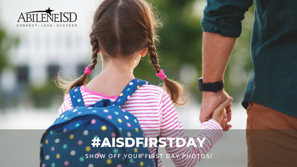 abileneisd's tweet photo. Tomorrow’s the big day, AISD Family! We can’t wait to see everyone at school again! Use the hashtag #AISDFirstDay to share your First Day of School snaps with us. See you soon! ❤️📸📚 https://t.co/SZWkdfS0zI