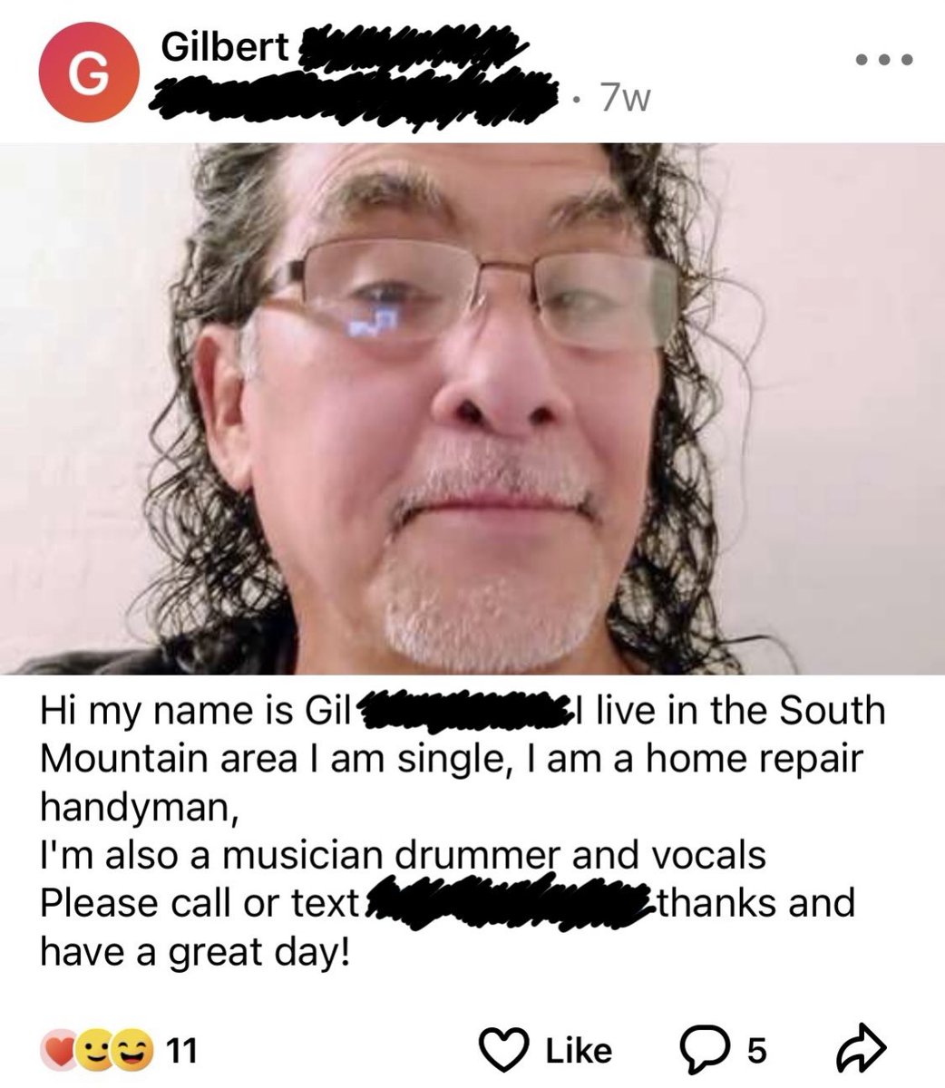 macyvardeman's tweet photo. For reference, here are a couple of Gil’s posts on Nextdoor. He’s single, ladies… https://t.co/3gVEsJqQur