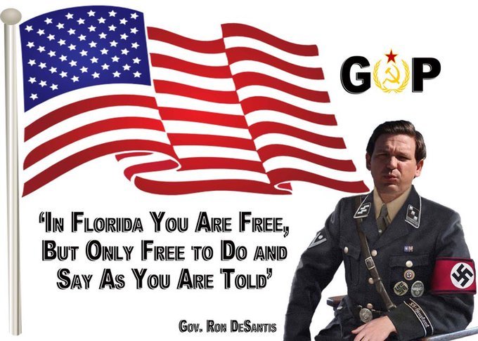 TonyHussein4's tweet photo. Here is how #DeSantisDestroysFlorida:
- Ron DeSantis made protesting a crime
- Florida court blocked a 16-year-old teenager from getting an abortion
- DeSantis suspends state prosecutor for refusing to enforce the abortion ban
- DeSantis signs bill creating election police force https://t.co/l3TjyQ2iYY