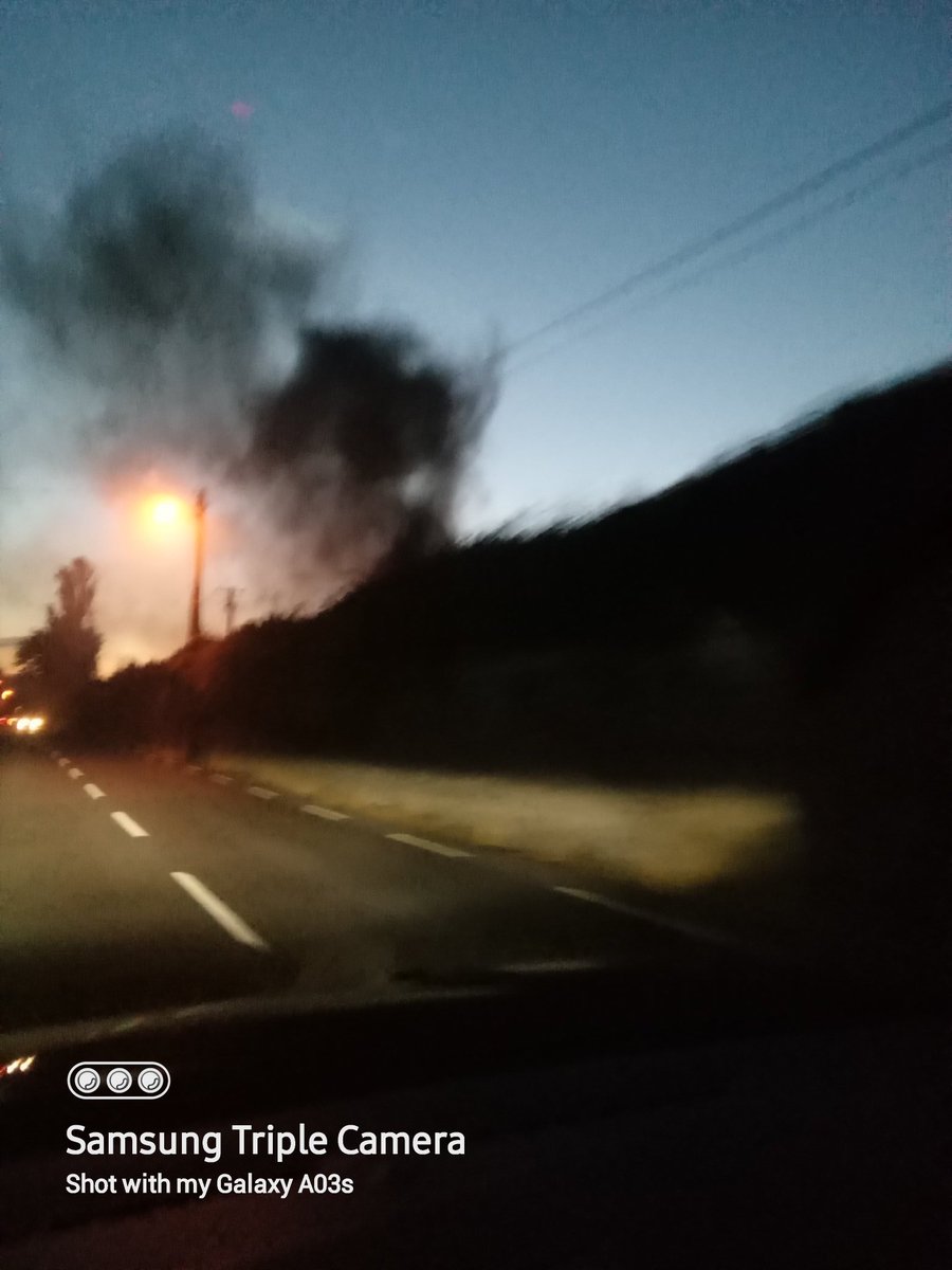 JoannemtMurphy's tweet photo. The second time this week the playground in #Ballincollig is on fire. We clearly have a problem here. What is @corkcitycouncil doing to counteract this behaviour?  @Corks96FM @pjcoogan @EoinBearla https://t.co/2qZvq7aXou