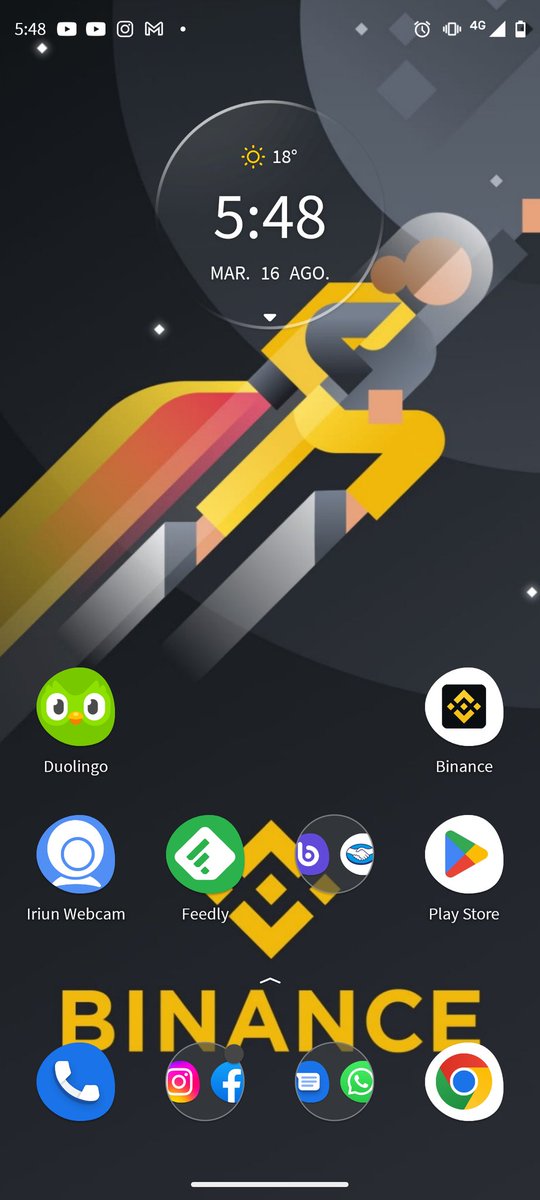 thduq's tweet photo. @BinanceES Que fino Fondo de Pantalla #BinanceWallpaper https://t.co/kflE06i87Q