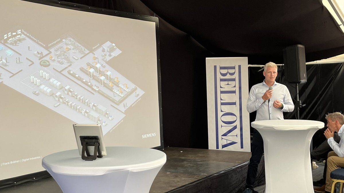 Oppbygging av en gigafabrikk for battericeller krever planlegging. Vi hjelper @morrowbatteries med å sikre høy kvalitet, kort produksjonstid og høy produksjonskapasitet vhja #digitaltvilling, sier @frankbraathen, Siemens. linkedin.com/posts/frank-br… #Arendalsuka #BetterBatteries