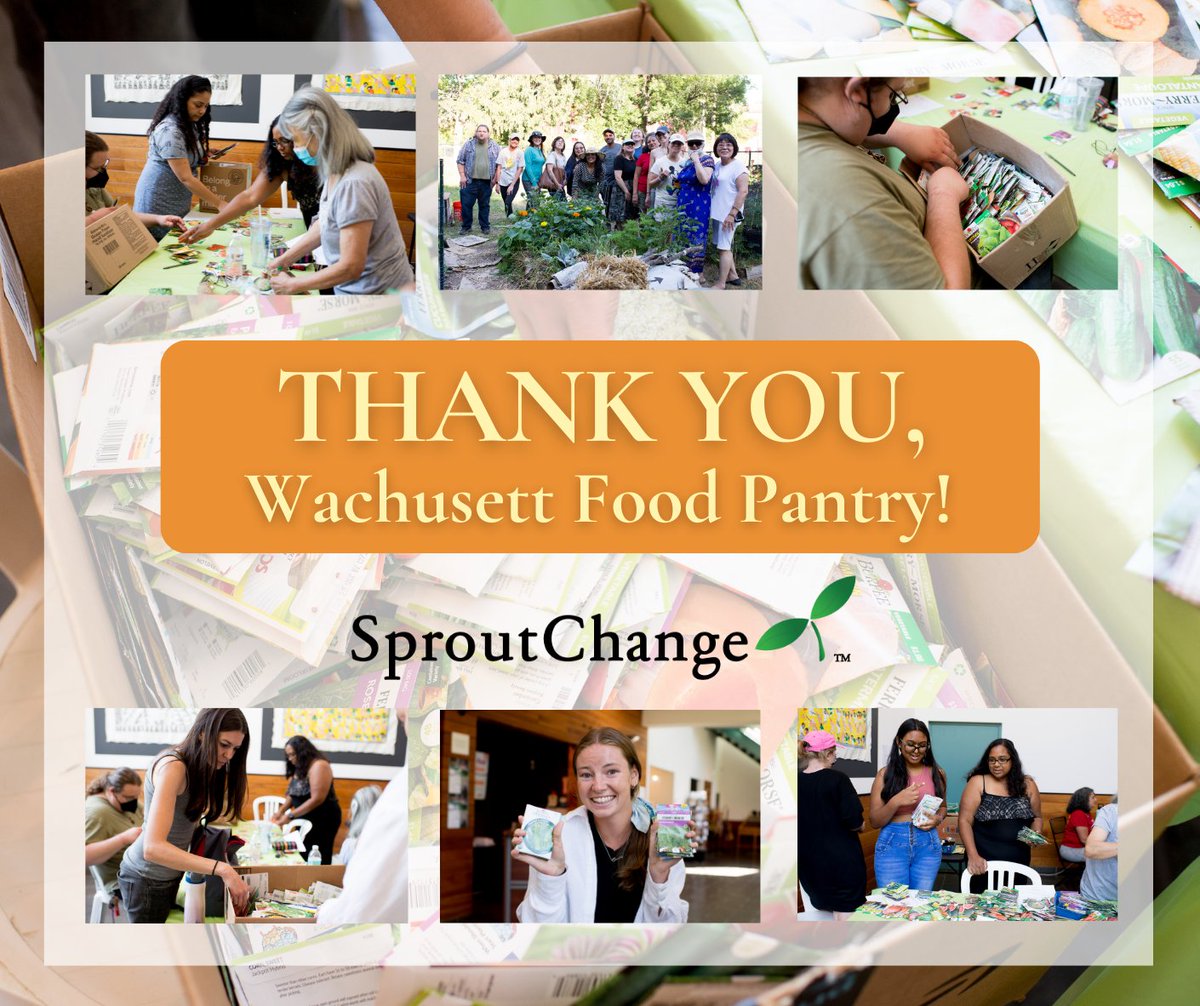 Thank You to the Wachusett Food Pantry for providing us with an abundance of garden and flower seeds! Sign up for our newsletter to learn more about what is happening with SproutChange since our current programming is coming to a close! 🍃🌿🌞 - mailchi.mp/7bc1bdea9422/s…