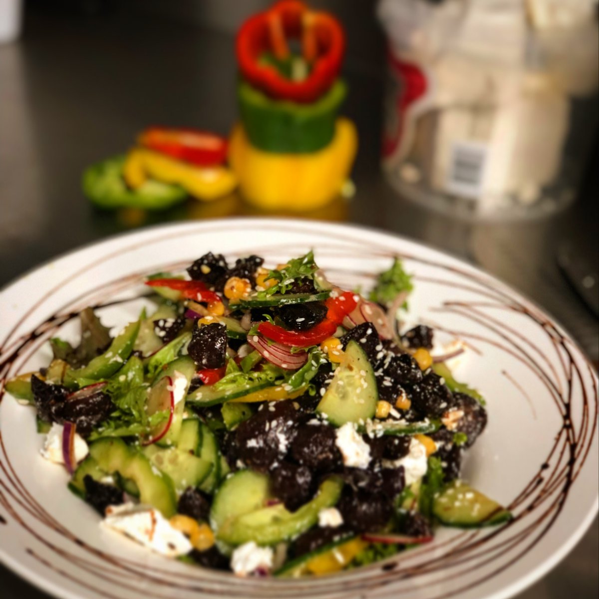 MergeCafe's tweet photo. Colours of the rainbow in today's beetroot salad 🌈 https://t.co/j19FGGD8of