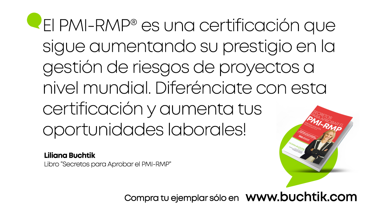 lbuchtik's tweet photo. Conoce más recomendaciones en mi #LIBRO “Secretos para aprobar el #PMIRMP”, el más práctico y vendido en español!
Adquiérelo ya, solo en: https://t.co/sBjvni6GB9
Disponible en formato físico. Envío seguro a todo el mundo
#erm #pmo #pmi #pmlat #pmirmp #proyectos https://t.co/06tdsXlArb