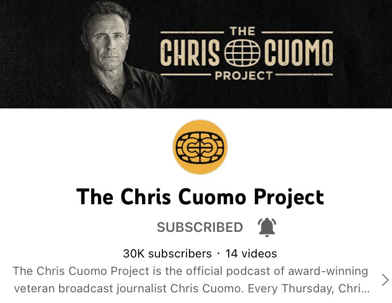 You are currently viewing . @ChrisCuomo’s new YouTube channel is literally the CCP
