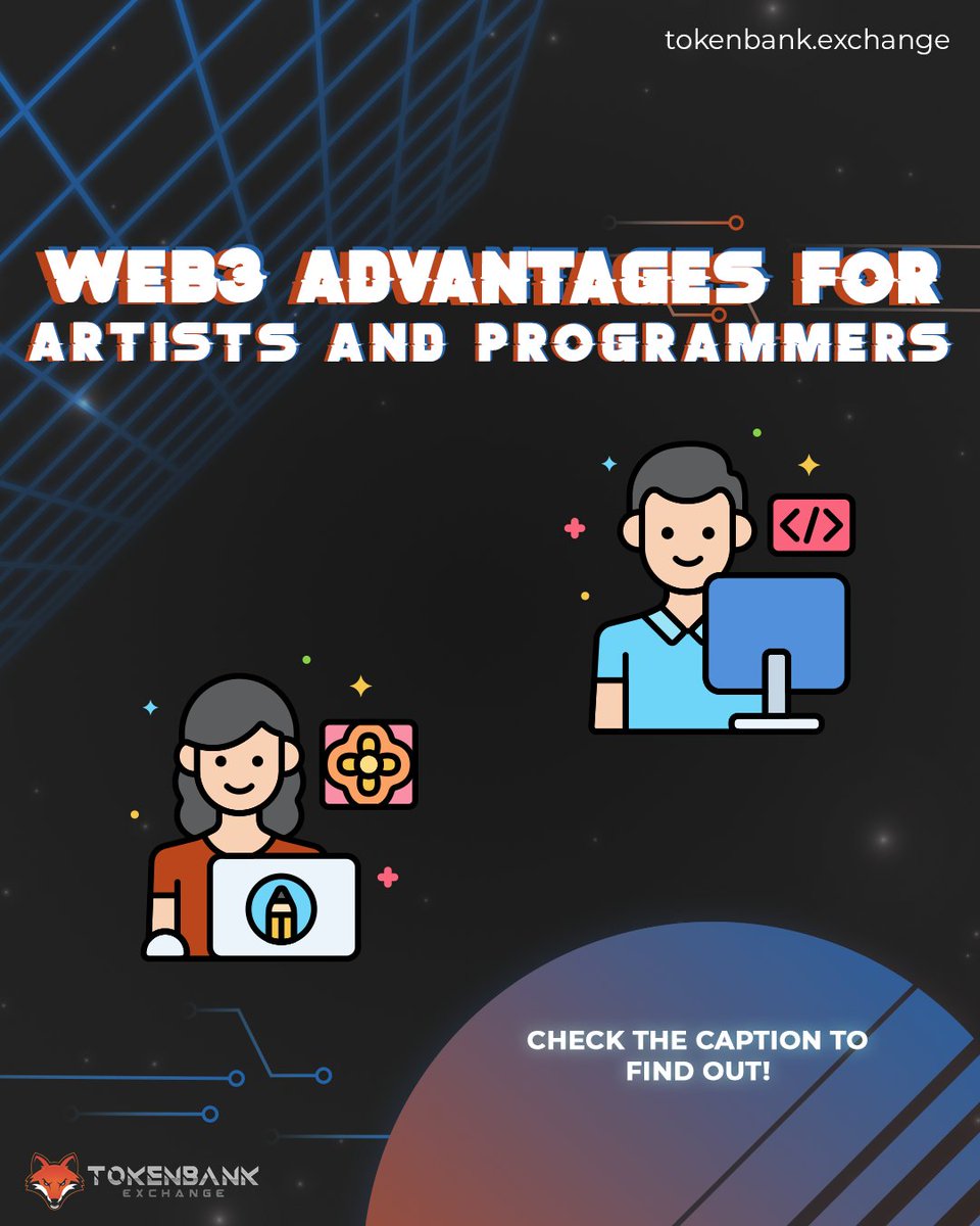 Tokenbankof's tweet photo. The WEB3 universe brings up new possibilities for exposure with easy access to people interested in investing in the services of a dev or artist.

In addition, WEB3 has a decentralized, direct and very secure economic system, which attracts more and more people daily. https://t.co/fqLUQQnjTX