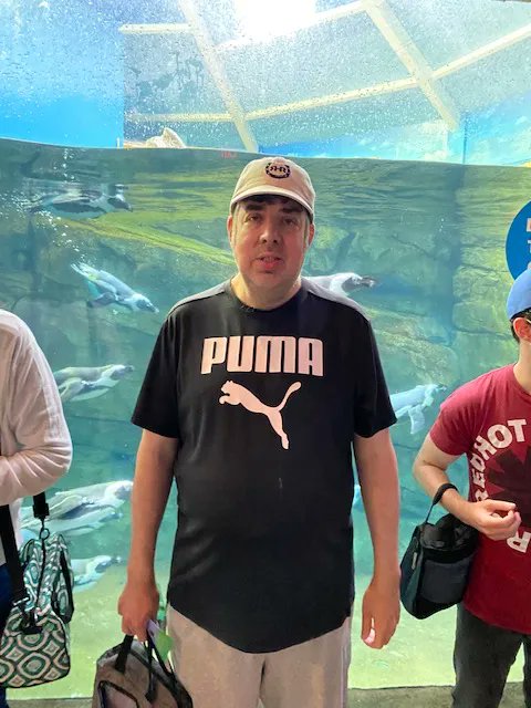 arc_morris's tweet photo. Posing with penguins! Our new Day Hab Without Walls Program spent the day at @TurtleBackZoo.
#ArcMorris
#TurtleBackZoo
#Penguins https://t.co/QxlYsmOcxN