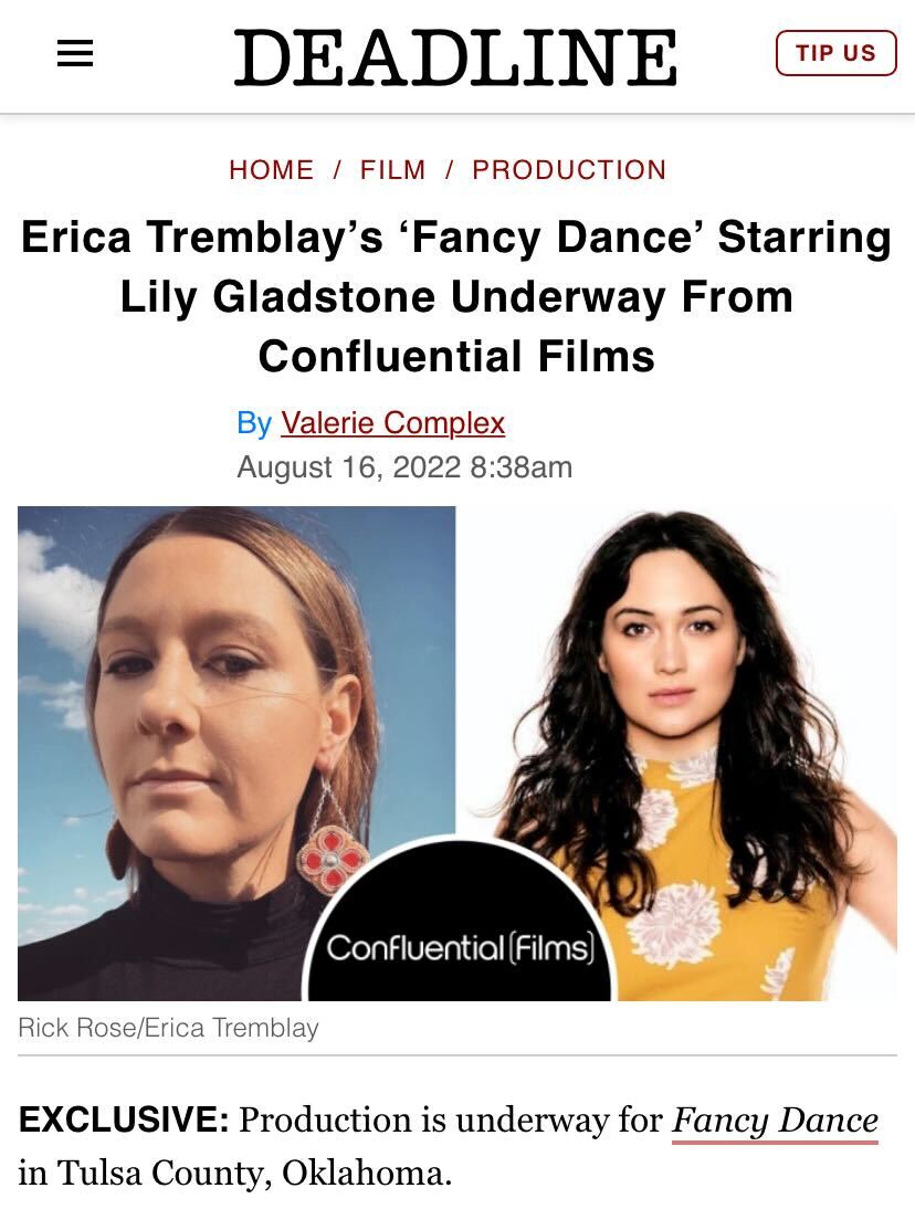 🎞 BIG NEWS! 'Fancy Dance,' written and directed by Erica Tremblay (Seneca-Cayuga Nation) is filming in the Cherokee Nation! The Indigenous feature film is one of several productions that have been approved for the Cherokee Film Incentive. loom.ly/gQd2LAg