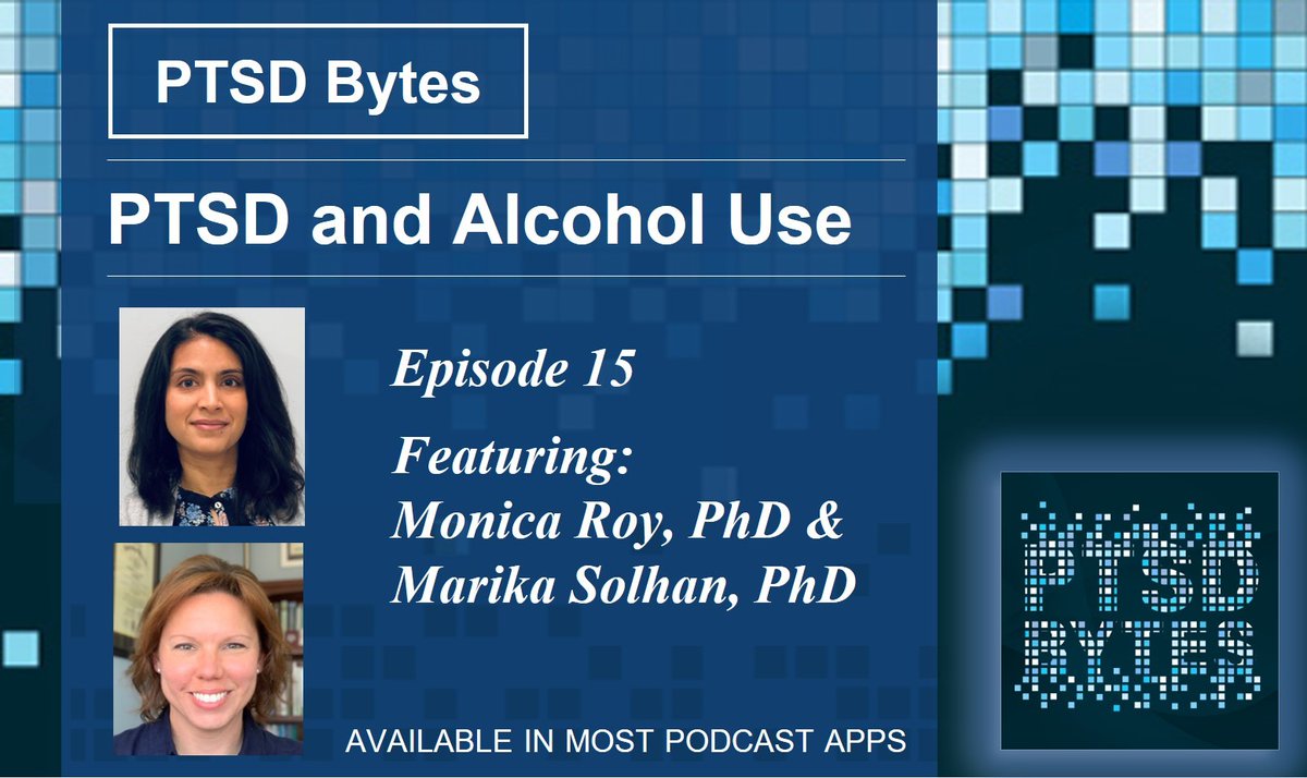 “PTSD and alcohol use are incredibly difficult things to struggle and live with. And recovery from both in a long-term way is very possible.” Learn more about treatment and self-care resources, like the #VetChange app, on this week’s #PTSDBytes #podcast. spreaker.com/user/11014928/…