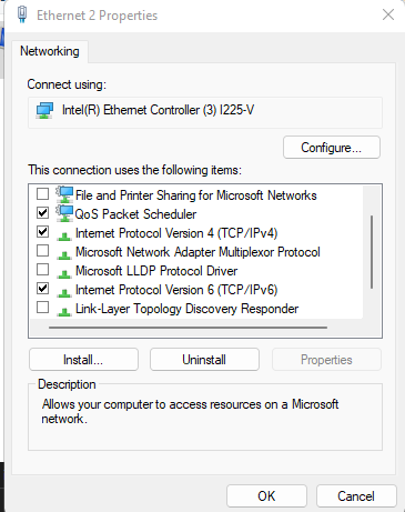 Network feeling slow? 👀

Let your Ethernet breath a bit with these simple steps.

- Windows> Network &amp; Internet 

>advanced network settings> 

More network adapter options>

 right click your adapter and hit properties 

uncheck ALL but these🚀

Follow for more sauce! 🍲