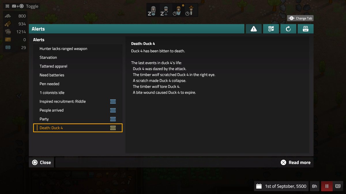 iainfarrell's tweet photo. #PS5Share, #RimWorldConsoleEdition not duck 4!! 😭 https://t.co/vBpSMJxlIk