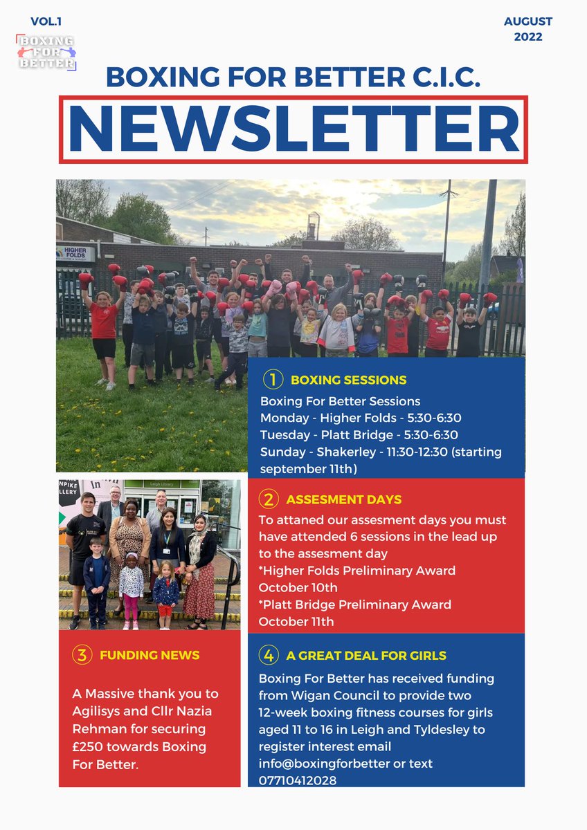 BoxingForBetter's tweet photo. https://t.co/6QK5g39Bwx 
Please enjoy our monthly news letter, feel free to read, download, retweet, comment or or share. We'll be releasing a new one every month with latest updates and important info
#boxing #boxingnews #boxingtraining #boxingcoaching https://t.co/NmAyRcznMw