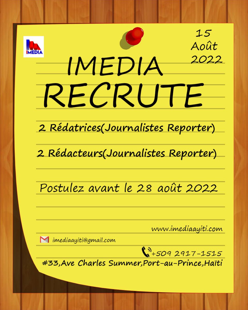 Idedia IMEDIA (@imediaayiti) / Posts / X