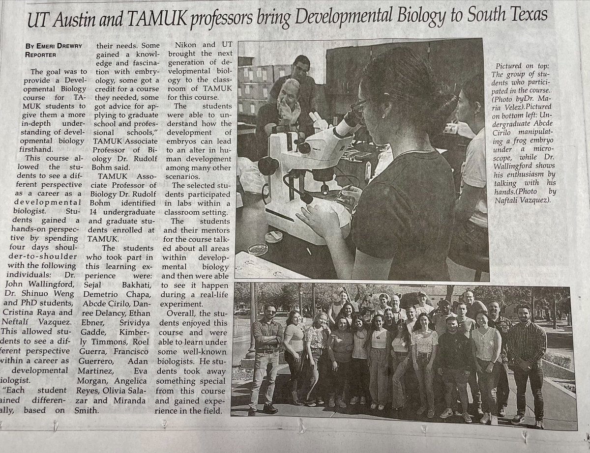 Anil Shukla (@anil_nikon) on Twitter photo Nikon, UT Austin and TAMUK in the news during an awesome developmental biology course recently:) <a href="/NikonInst/">Nikon Microscope Solutions</a> Nikon, UT Austin and TAMUK in the news during an awesome developmental biology course recently:) <a href="/NikonInst/">Nikon Microscope Solutions</a>