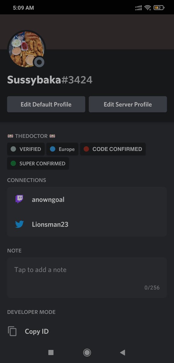 Lionsman23's tweet photo. @TheDoctorGamble Discord Username: Sussybaka#3424 https://t.co/V5PwqlWz7K