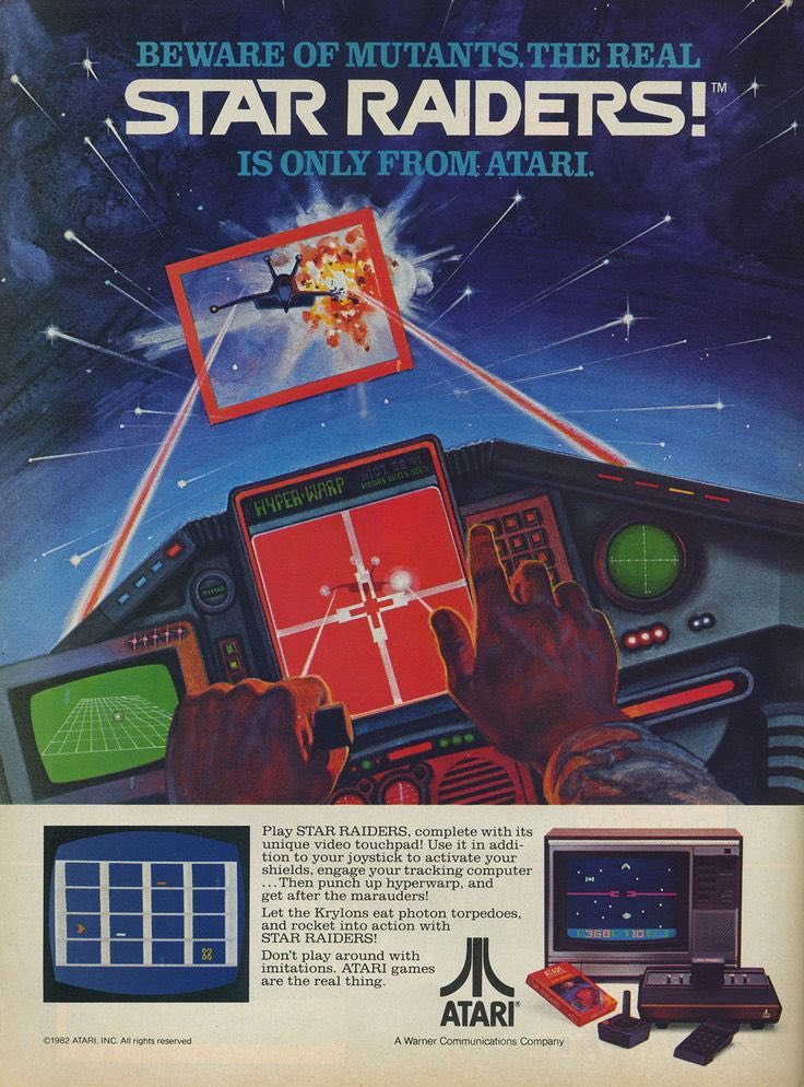 johnhood's tweet photo. With Toys “R” Us returning to the UK, I’m reminded of getting Star Raiders for Atari VCS from the Bristol store in the mid-eighties! 

Star Raiders is a seminal space combat simulator bundled with a unique Video Touch Pad controller. #Atari50th https://t.co/Nr6mVg1H8Q