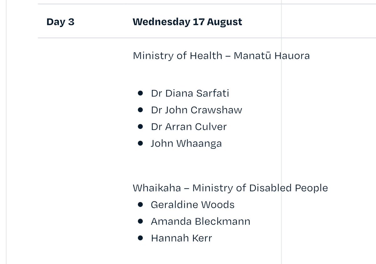 Today health +  disability agencies will give evidence on failures by the State to prevent and respond to abuse in state/faith based care to the Royal Commission of Inquiry. It’s a public hearing and its website is fairly comprehensive / easy to navigate:

abuseincare.org.nz/our-inquiries/…