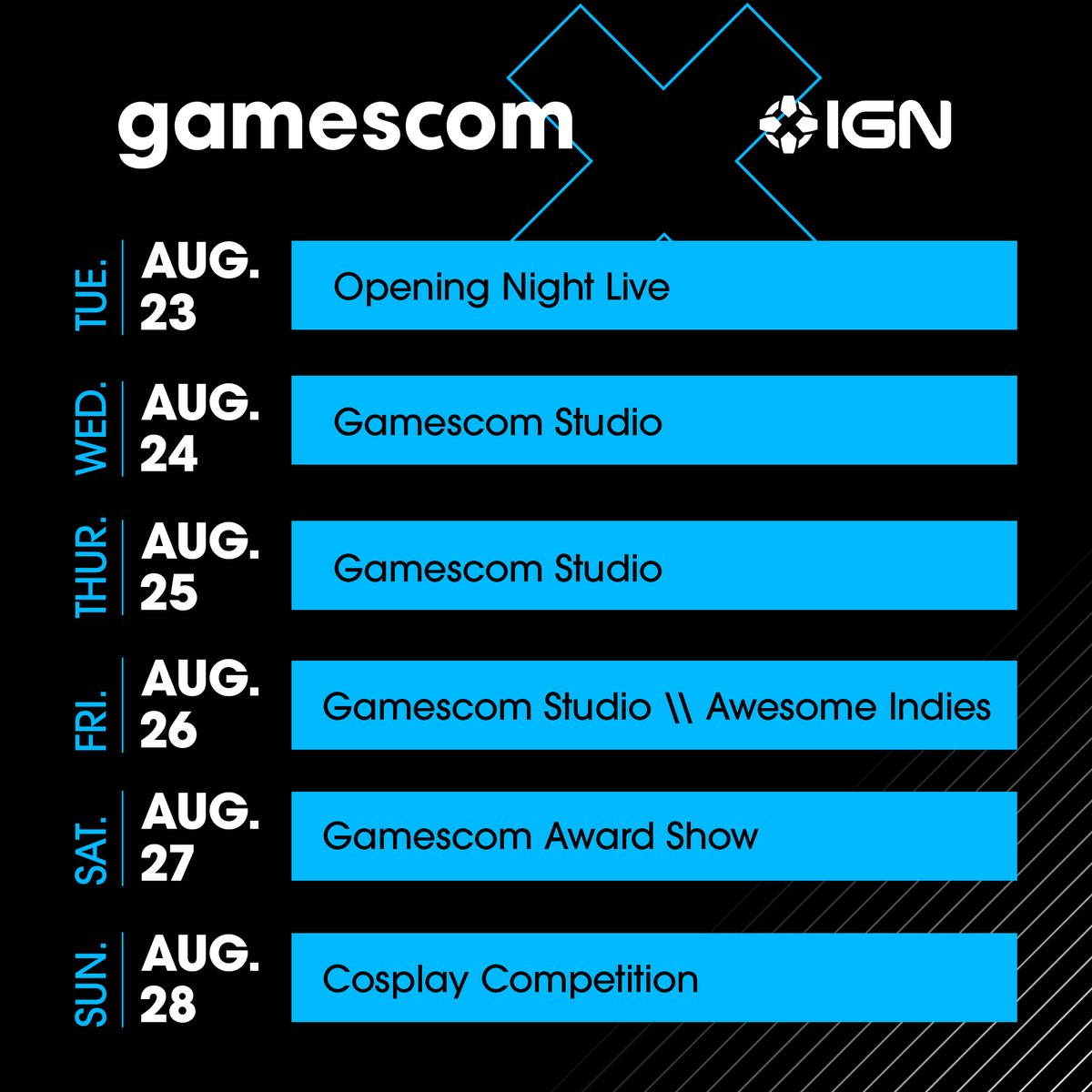 The world's biggest game conference gamescom is back, and IGN will be