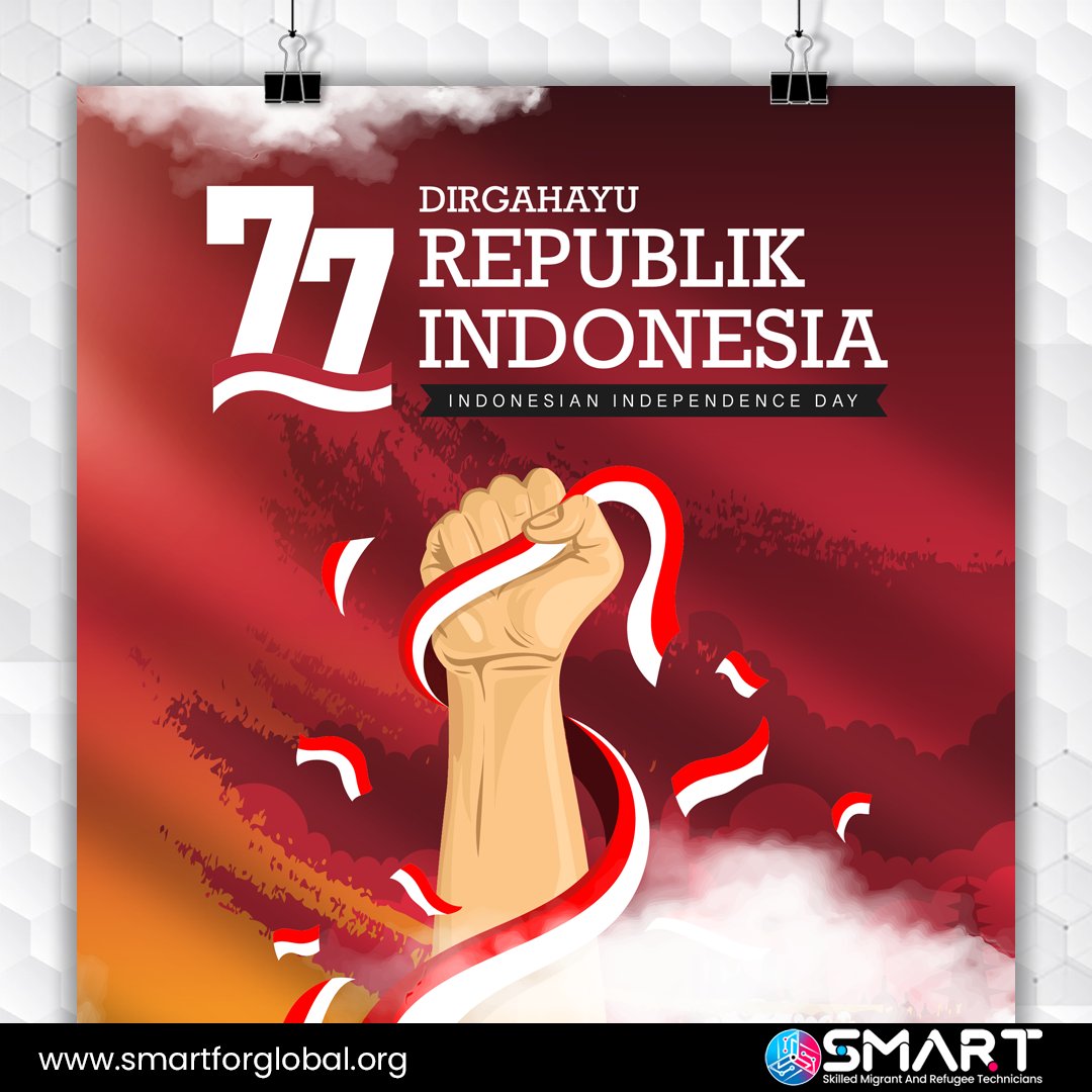 SMARTforGlobal's tweet photo. Nothing is more precious than freedom and having a free country. Indonesians are blessed. 

Wishing happy 77th independence day to all Indonesians and our Indonesian friends. 

#independenceday #merdeka #77thindependenceday 
#indonesia https://t.co/ixAP352wYF