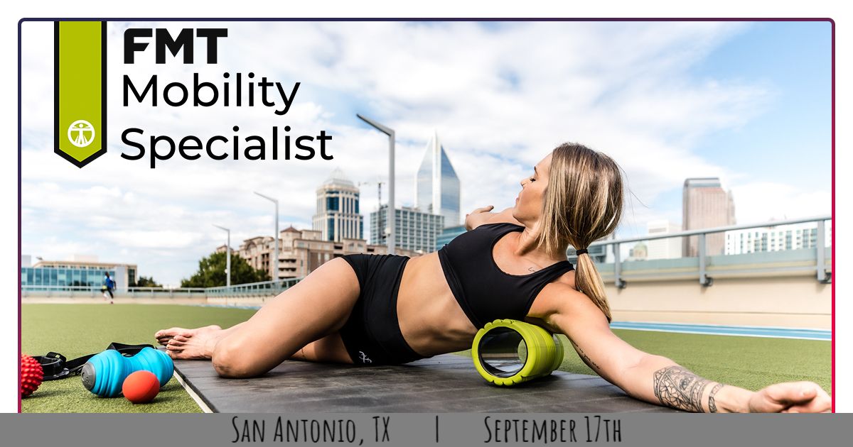 ☎ Last Call to RSVP! Sign up for FMT Mobility Specialist in San Antonio on September 17th shop.rocktape.com/mobility-speci… #TexasPhysicalTherapy #TexasChiro #TexasTrainer #SanAntonio #Mobility #Recovery #ATC #DPT #RockTape #TriggerPoint