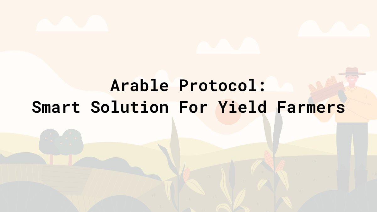 MLolalime's tweet photo. Today I want to share my newest article about #ArableProtocol. 

Discover a great solution aiming to make yield farming accessible to everyone. What are synths, $ACRE utility functions, synthetic farming, and more...🧐

Enjoy 👉 https://t.co/h9UpV2r7mv https://t.co/fCwxZ2L4BQ