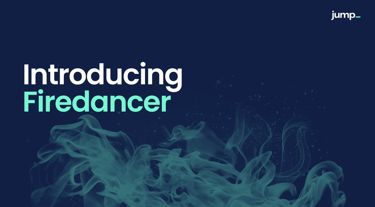Introducing Firedancer 🔥💃 A second and new open source validator client  for the @Solana blockchain to increase the throughput and reliability of  the network, built by Jump Crypto. https://t.co/5wtlghONPG 1/5