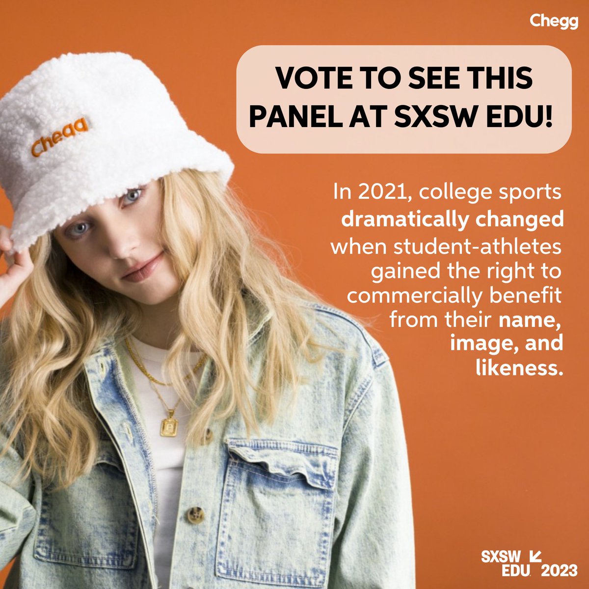 We're excited to have a conversation at next year's #SXSWEdu about how NIL rights have impacted student athletes. But we need your help! Please take a minute to vote for our panel here: panelpicker.sxsw.com/vote/123919