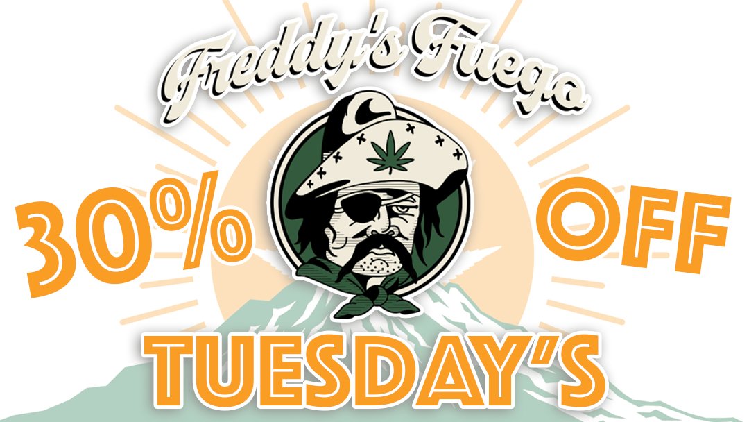 agt_bothell's tweet image. 30% Off @FreddysFuegoWA every Tuesday at AGT Bothell, Gold Bar, Lynnwood &amp;amp; Walla Walla locations! #freddysfuego #marijuanamania #cannabisdaily #pnwgrowers #ganjagirls