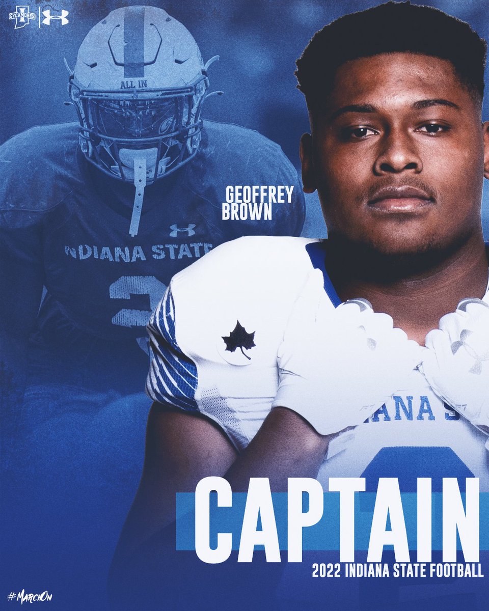 IndStFB's tweet photo. "This is the ultimate honor to be named a team captain for the season," - @CmalryMallory 

Congrats to @D_Hendrix8, @YBKing_KrisJr96, @geoffbrown_, and @jvazquez67cc on being selected by the team for 2022

https://t.co/Wgl2XBfXUJ

#MarchOn | #LeaveNoDoubt https://t.co/pV2MRDbdT1
