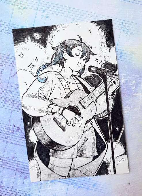 and one more illustration for @rizeri0 UwU #venti 