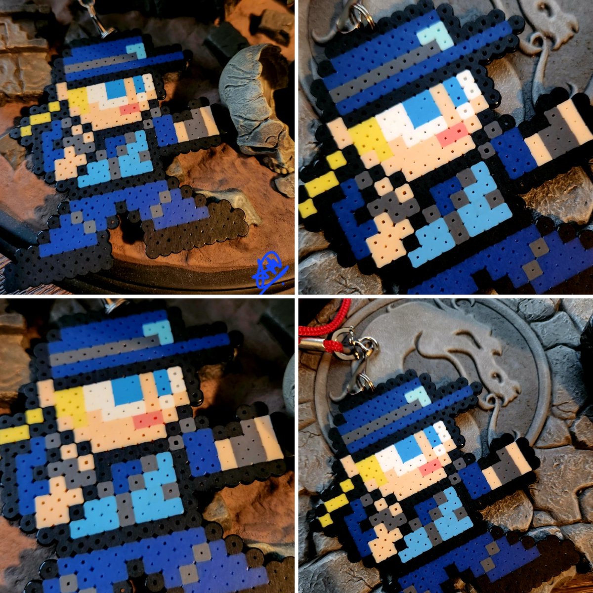 eduqueve's tweet photo. Iconic Kombat Rivalries! โก๐๐ฅ Thank you so much, @UncannyCarlos, for these awesome gifts! The T-shirts made by #Koioki feature really beautiful art (Use promo-code CARLOS for 15% off, link below!). PS: General Blade is a cutie in beads! #MKFriendship ๐๐ https://t.co/5SRoeCQJsy
