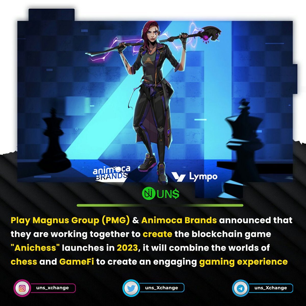 _unsofficial_'s tweet photo. Anichess will be launch in 2023 to create engaging gaming Experience on Chess⏰
#Chess #Gamefi #Anichesa #PMG #Animaco #uns #unsXchange https://t.co/wJRyh4PfNh