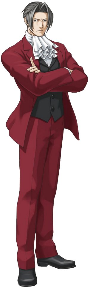 Miles Edgeworth (Ace Attorney) has exophoria!