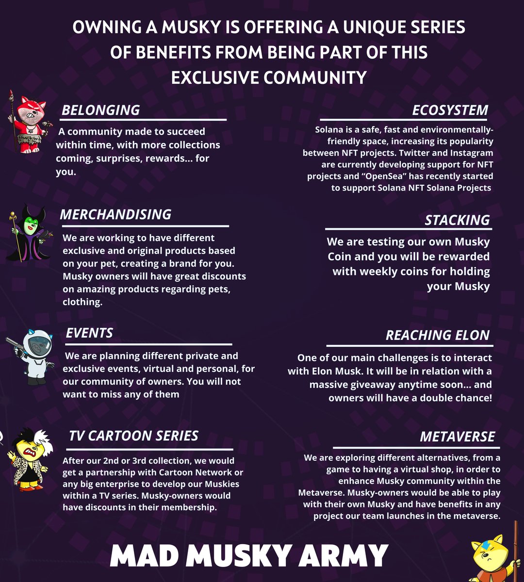 MUSKY UTILITIES🌟
OG (0,5SOL)- 31st August
WL (0,8SOL)- 1st September
#NFTCommunity #NFTProject