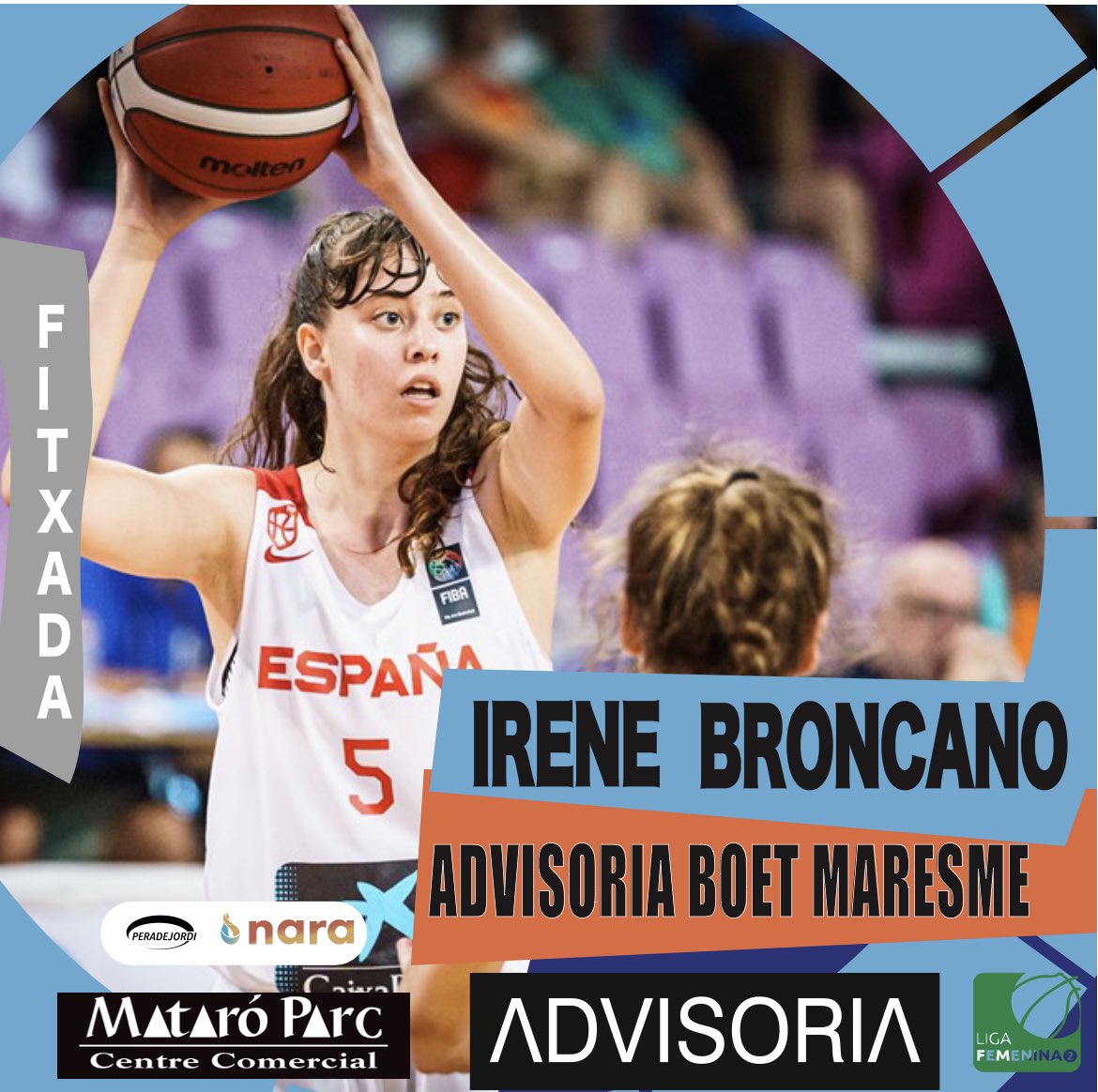 cbboetmaresme's tweet photo. 🆕 𝙄𝙍𝙀𝙉𝙀 𝘽𝙍𝙊𝙉𝘾𝘼𝙉𝙊 fitxa per l’ 𝗔𝗗𝗩𝗜𝗦𝗢𝗥𝗜𝗔 𝗕𝗢𝗘𝗧 𝗠𝗔𝗥𝗘𝗦𝗠𝗘, per formar part de l’equip a #LF2 #temp22/23
🔥 @bronkiii_05 , La jugadora recentment medalla de plata, aquest estiu amb la U18 amb drets de @FCBbasket_fem , jugarà aquest any amb nosaltres https://t.co/O9bqI9COLW