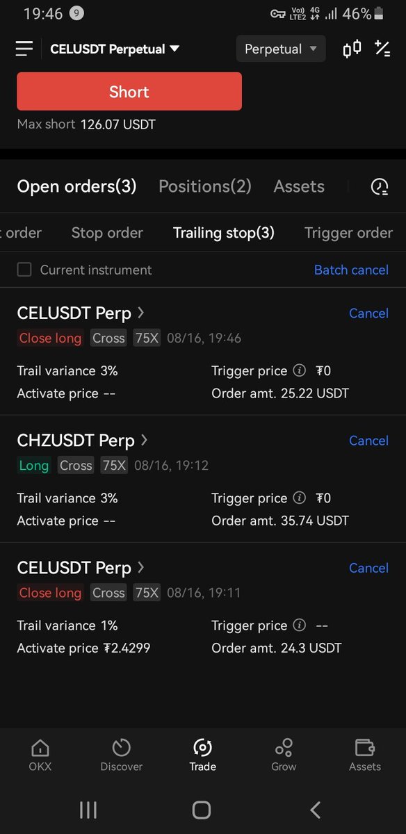 PJCrypto1's tweet photo. In #OKX today the #trailing_stop trigger prices always show "0"!!

Have anyone encountered this?
#OKEx #okx #Crypto https://t.co/J7rIaJgyHm