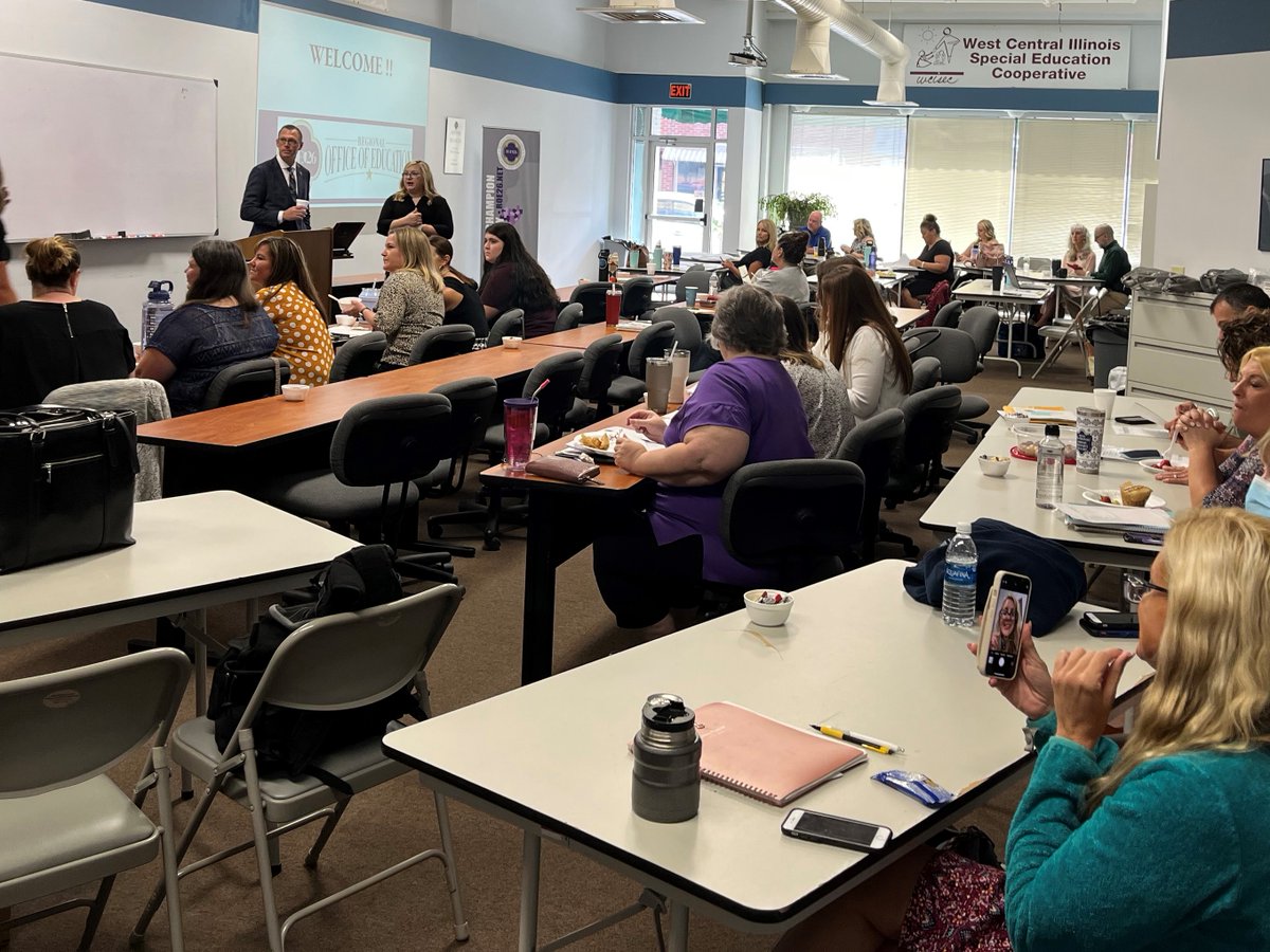 RegOffice26's tweet photo. All ROE26 Staff are meeting today to plan for the coming school year.  We are excited to continue to #championourcommunity and change lives! Be sure to follow us for updates and upcoming events. https://t.co/uiSYo4Zn1H