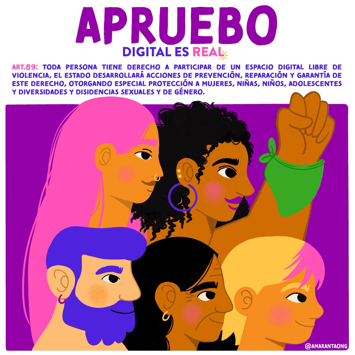 AmarantaOng's tweet photo. El artículo 89 no funciona por sí solo: Necesita Educación no sexista, para que dejemos de perpetuar estereotipos, ESI para que nadie crea que podemos opinar del cuerpo de otres o difundir sus fotografías sin consentimiento. Conoce más:
#Apruebo #DigitalEsReal https://t.co/2fR3y0uYAm